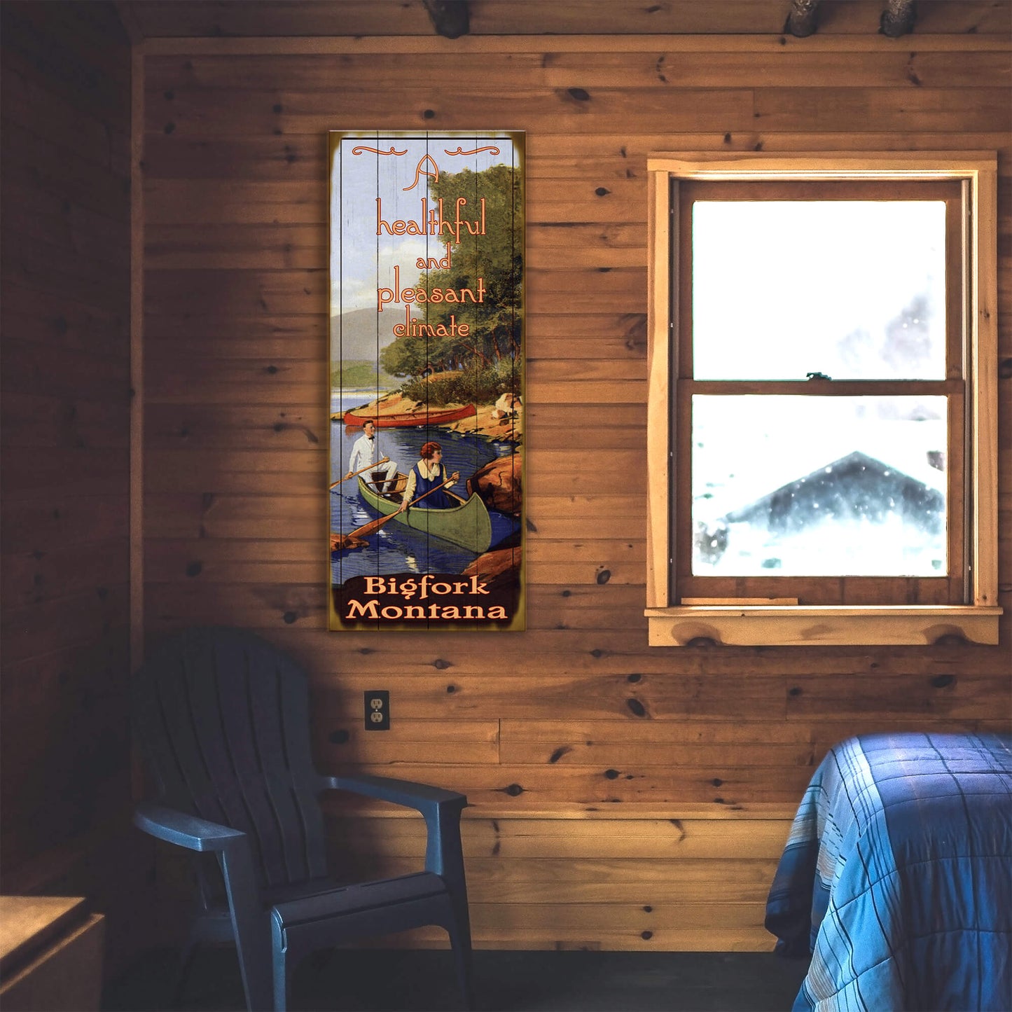 A Healthy and Pleasant Climate: Personalized - Wood & Metal Wall Art