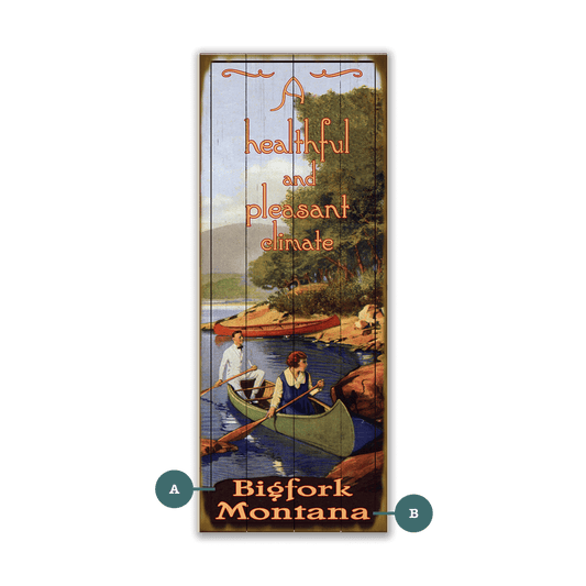 A Healthy and Pleasant Climate: Personalized - Wood & Metal Wall Art
