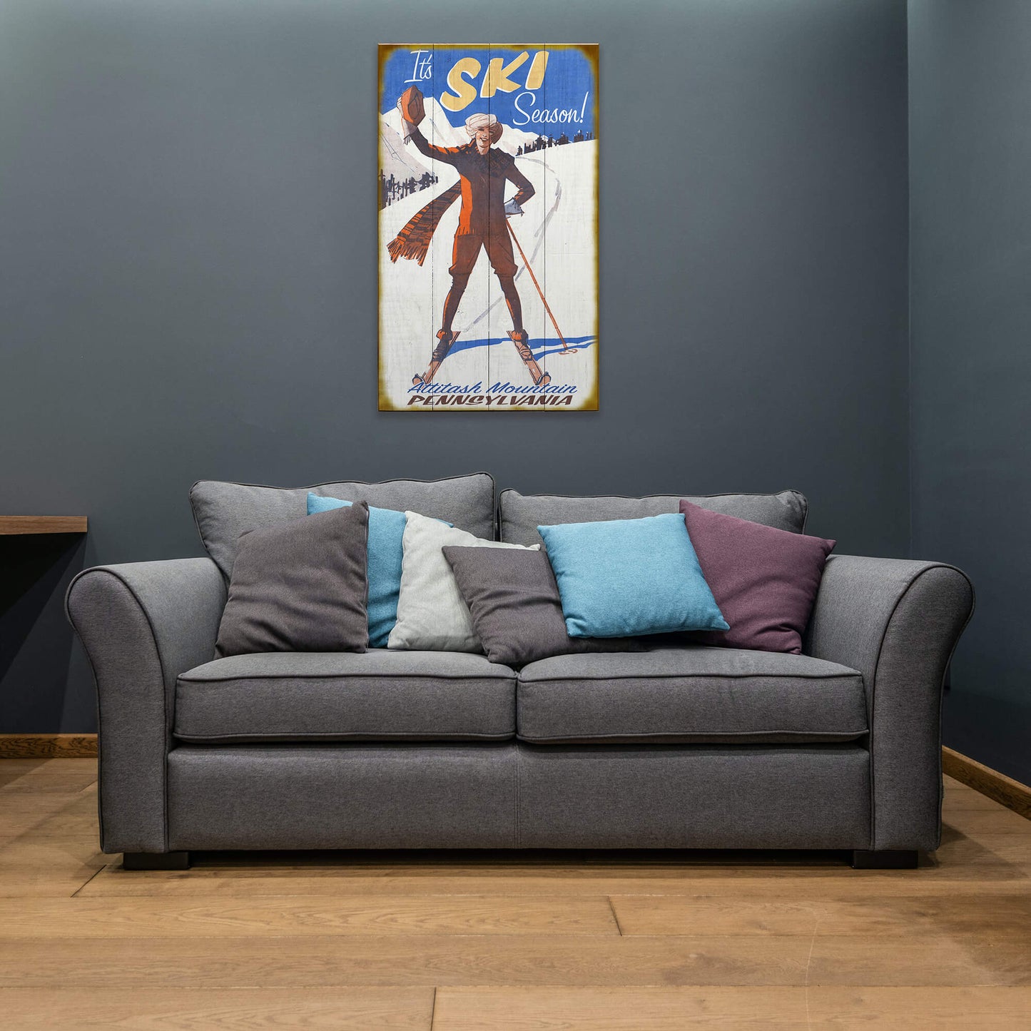 It's Ski Season - Wood & Metal Wall Art