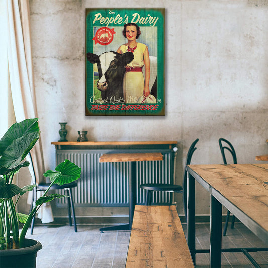 Taste the Difference - Wood & Metal Wall Art