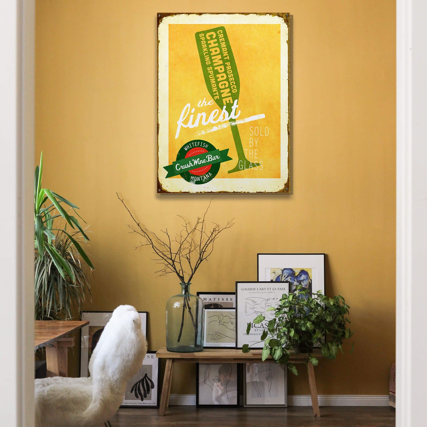 The Finest Champagne - Wood & Metal Wall Art