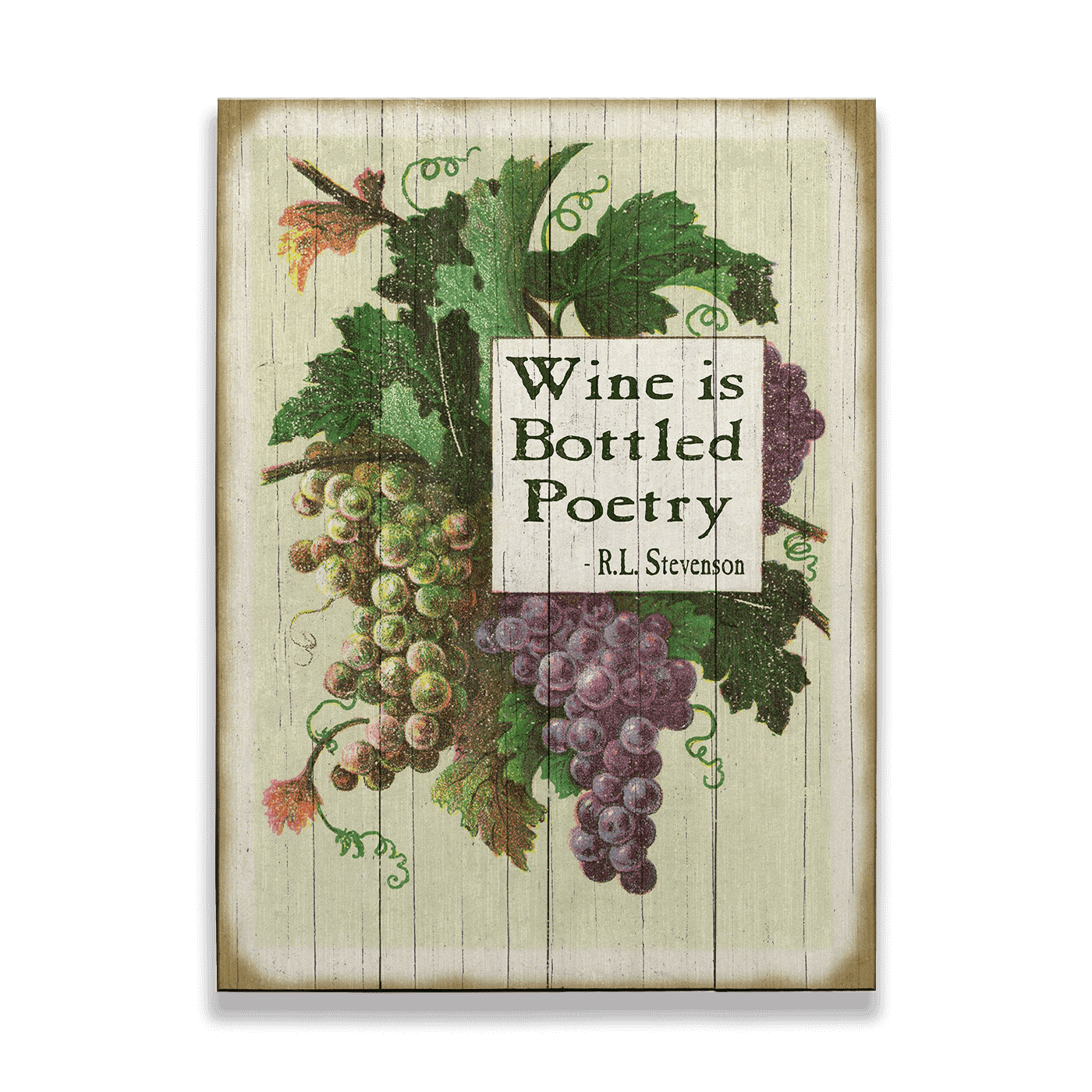 Wine is Bottled Poetry: Generic - Wood & Metal Wall Art