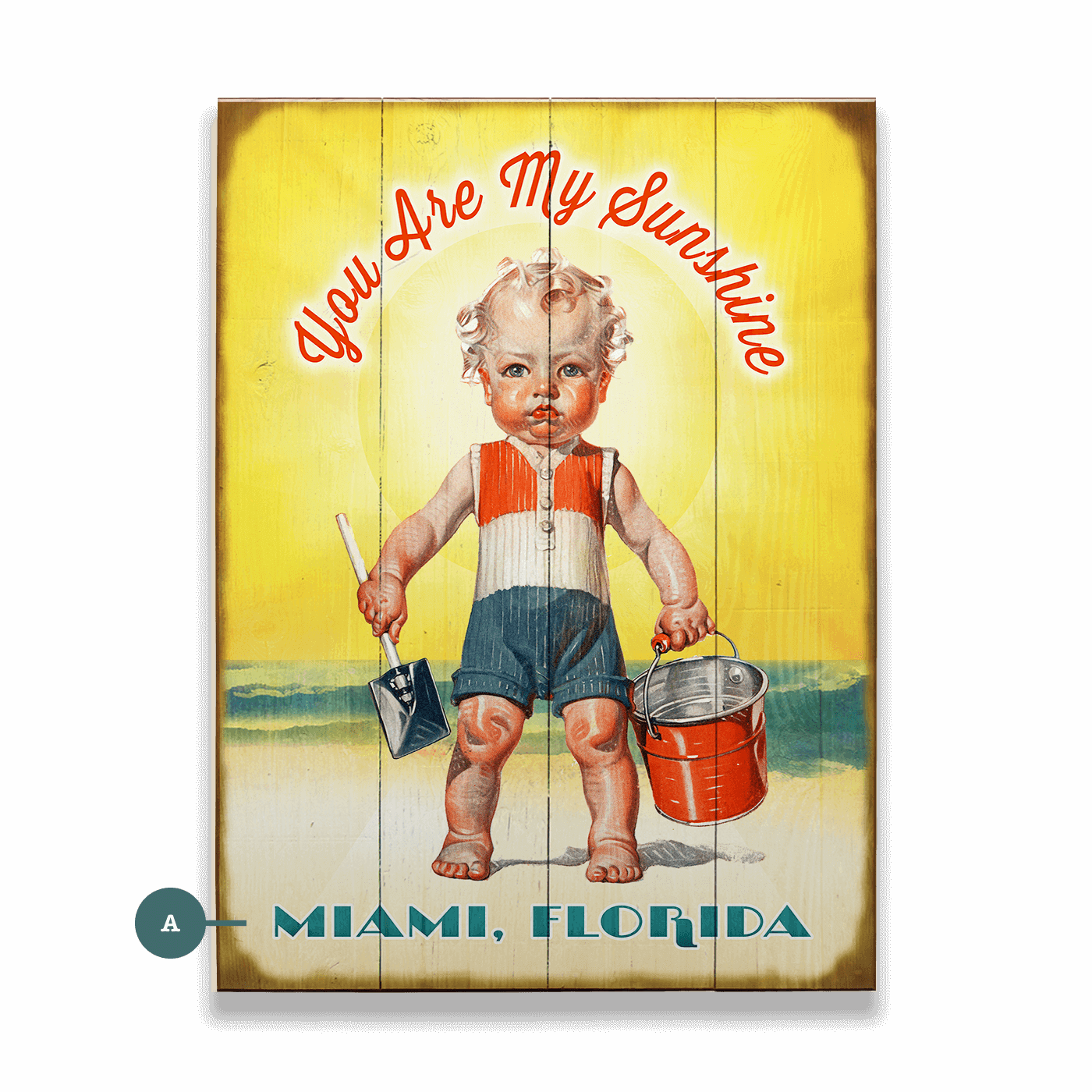 You Are My Sunshine- Wood & Metal Wall Art