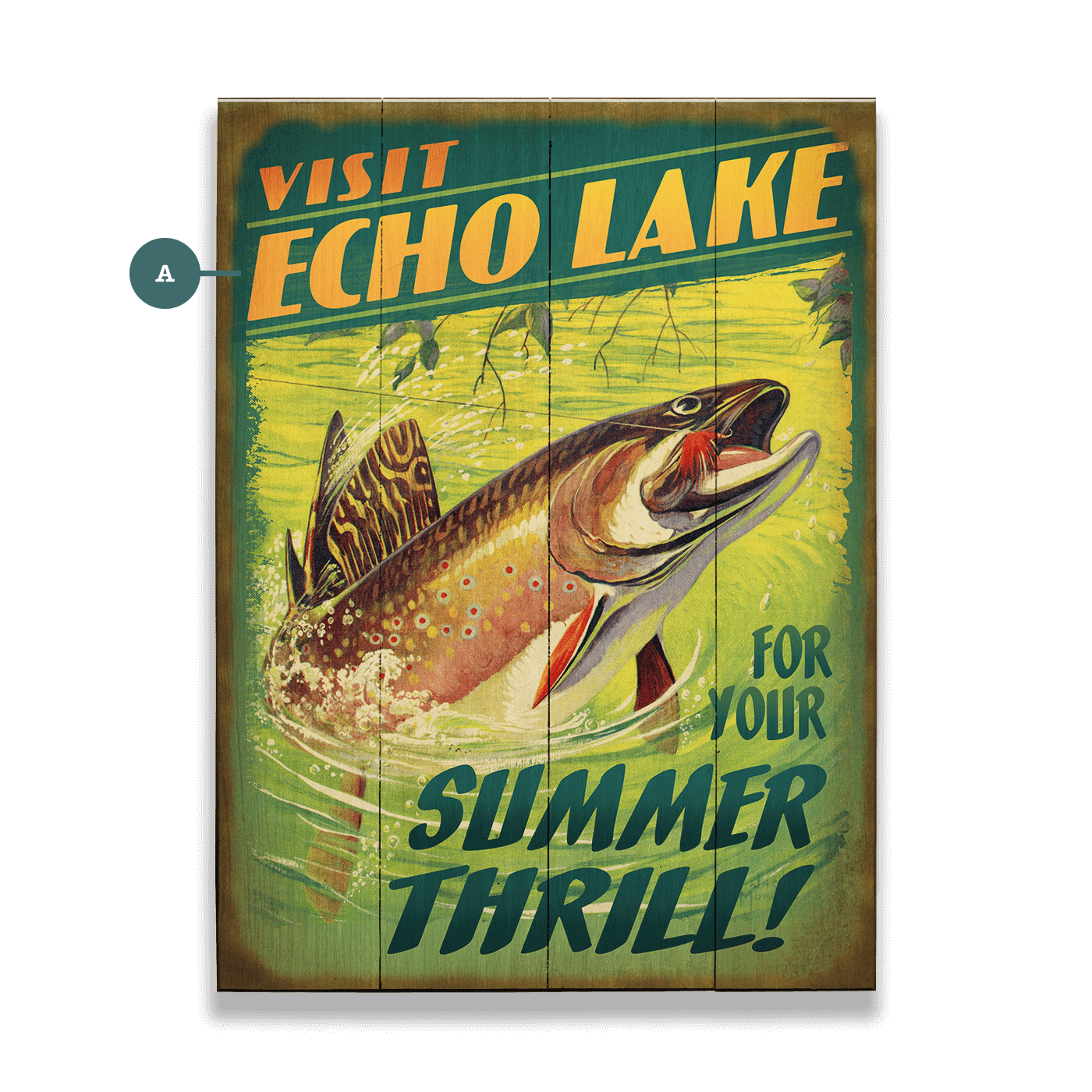 Summer Thills at the Lake - Wood & Metal Wall Art