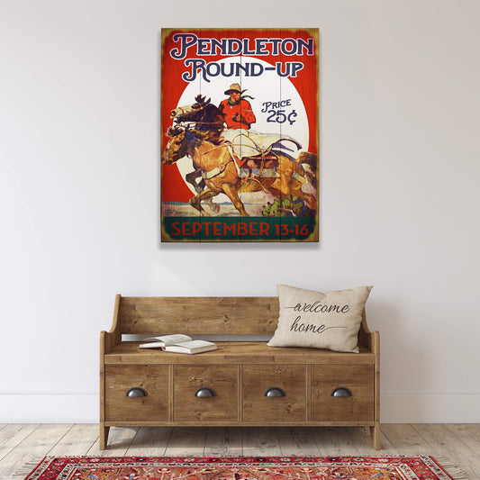 Cowboy Round-up - Wood & Metal Wall Art