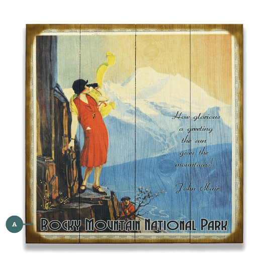 Mountain View Serenity - Wood & Metal Wall Art