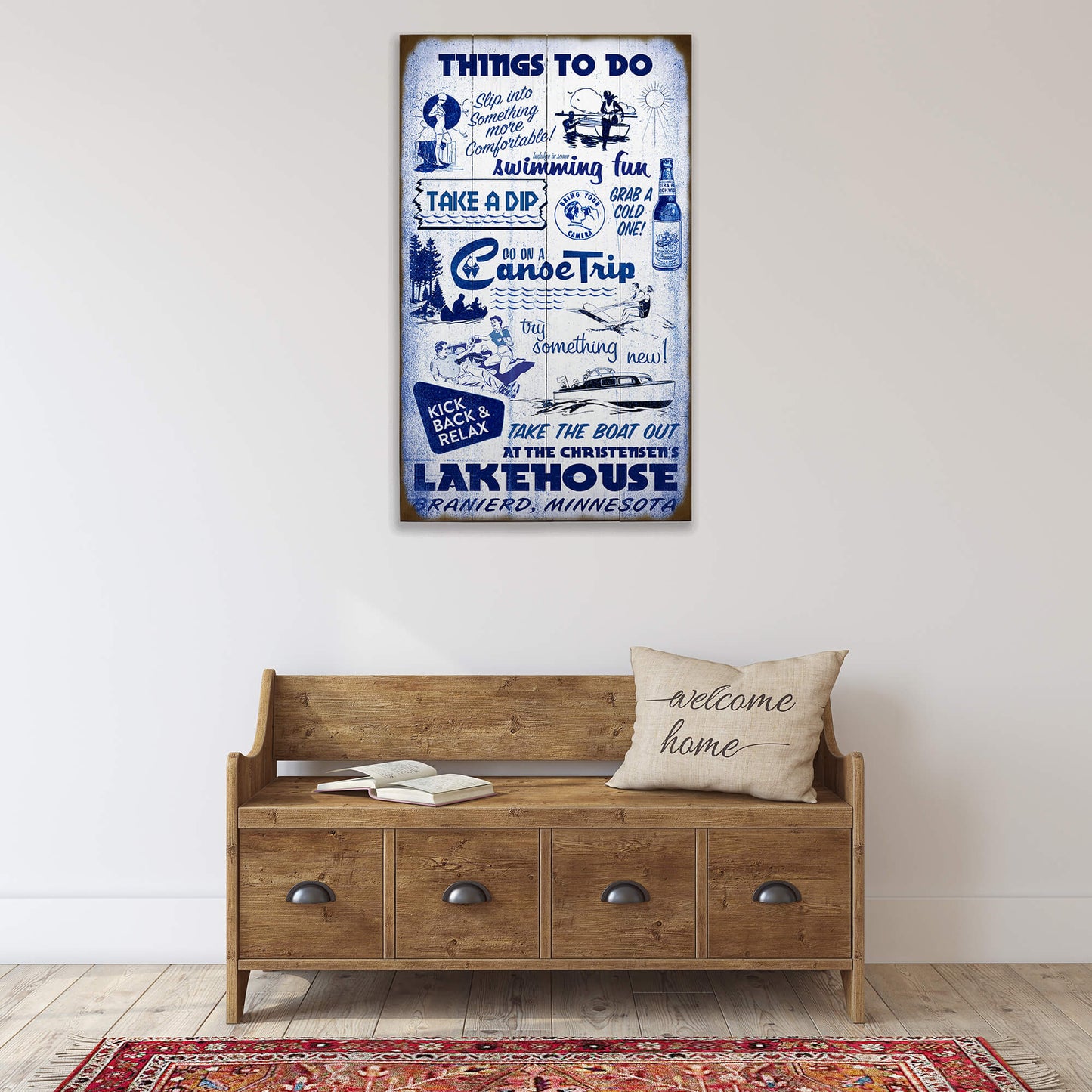 Things to do at the Lakehouse - Wood & Metal Wall Art