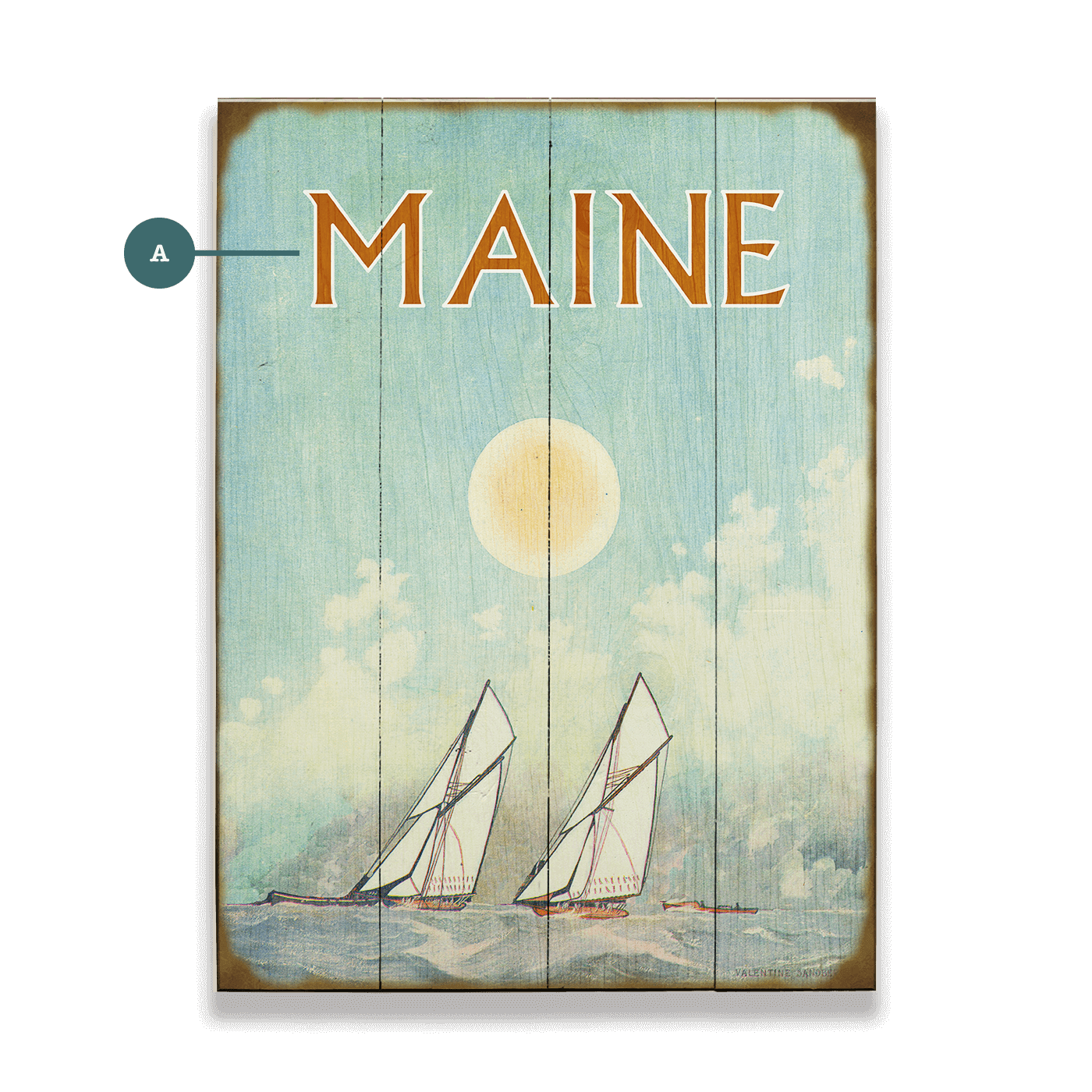 Sun-Kissed Sails - Wood & Metal Wall Art