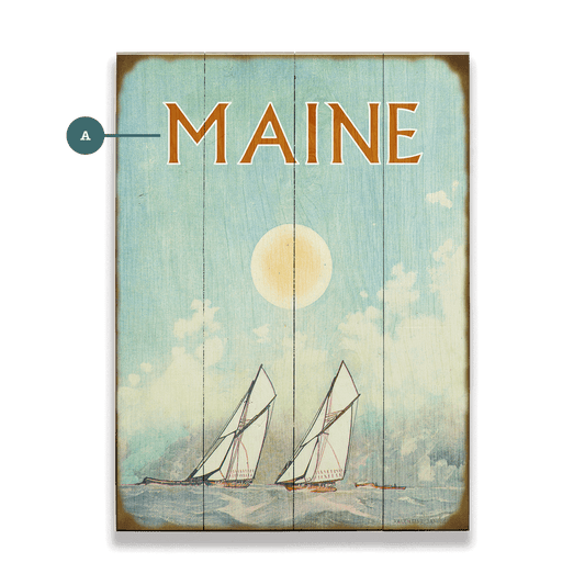 Sun-Kissed Sails - Wood & Metal Wall Art