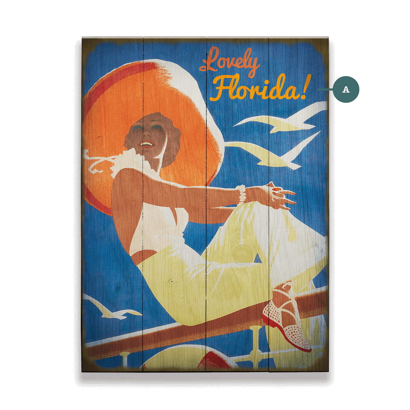 Lovely Day on Deck - Wood & Metal Wall Art