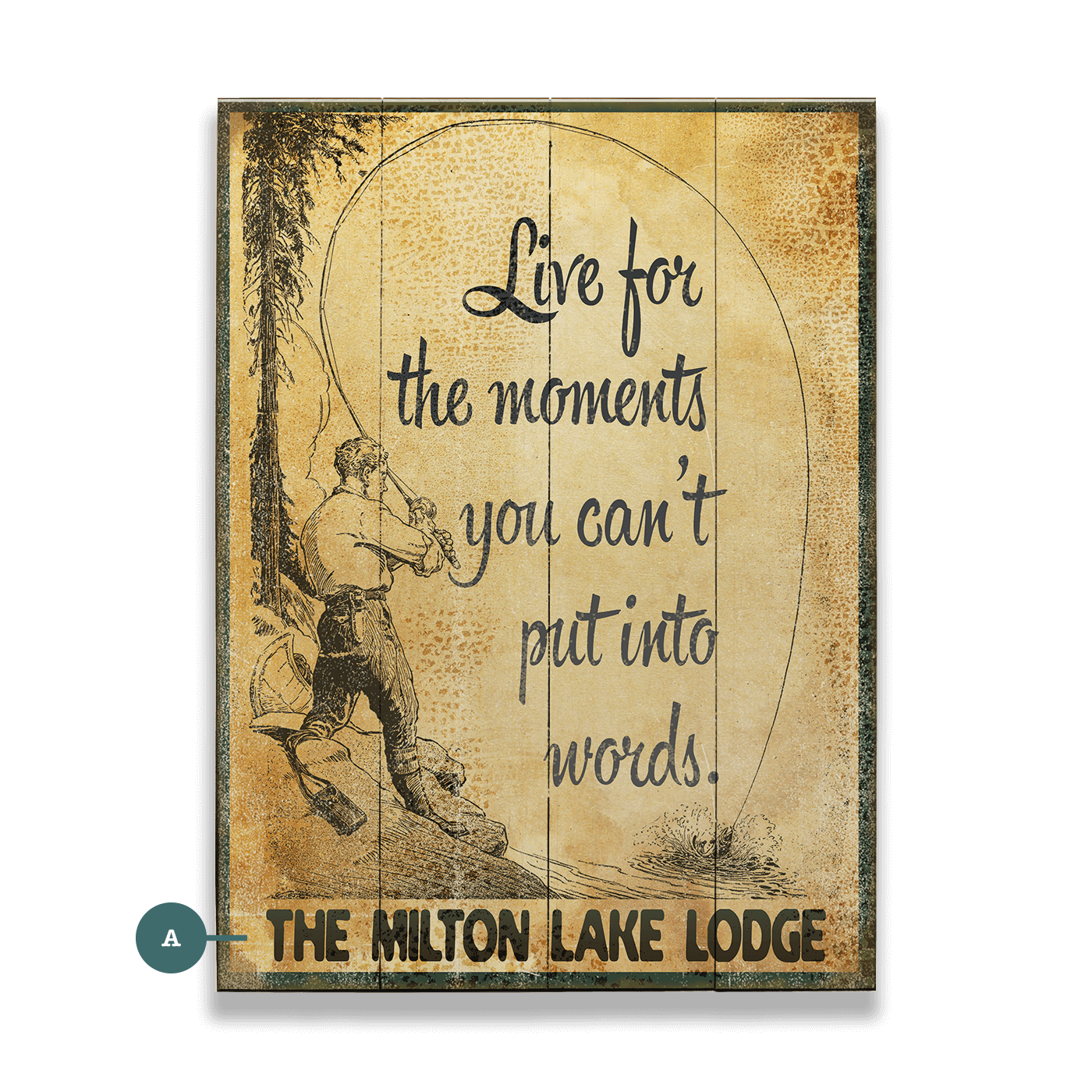 Live for Moments You Can't Put Into Words - Wood & Metal Wall Art