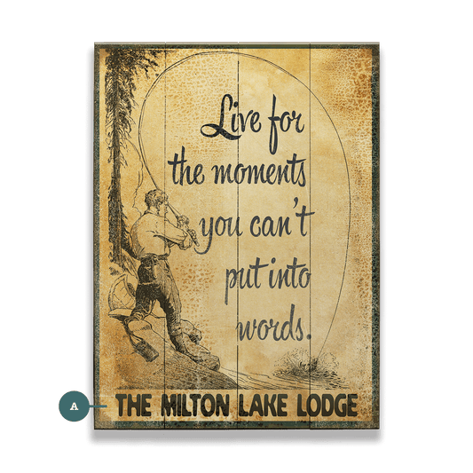 Live for Moments You Can't Put Into Words - Wood & Metal Wall Art