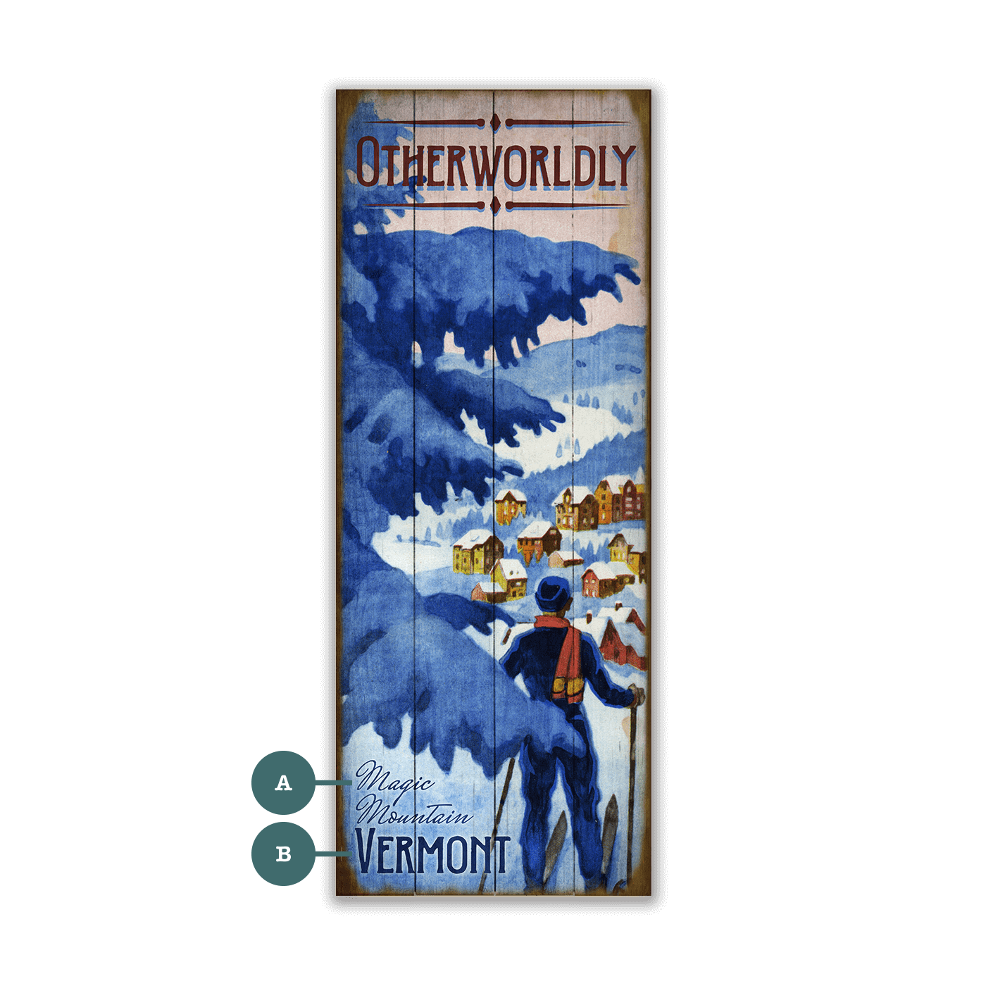 Otherworldly - Wood & Metal Wall Art