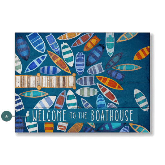 Dockside Delight - Wood & Metal Wall Art