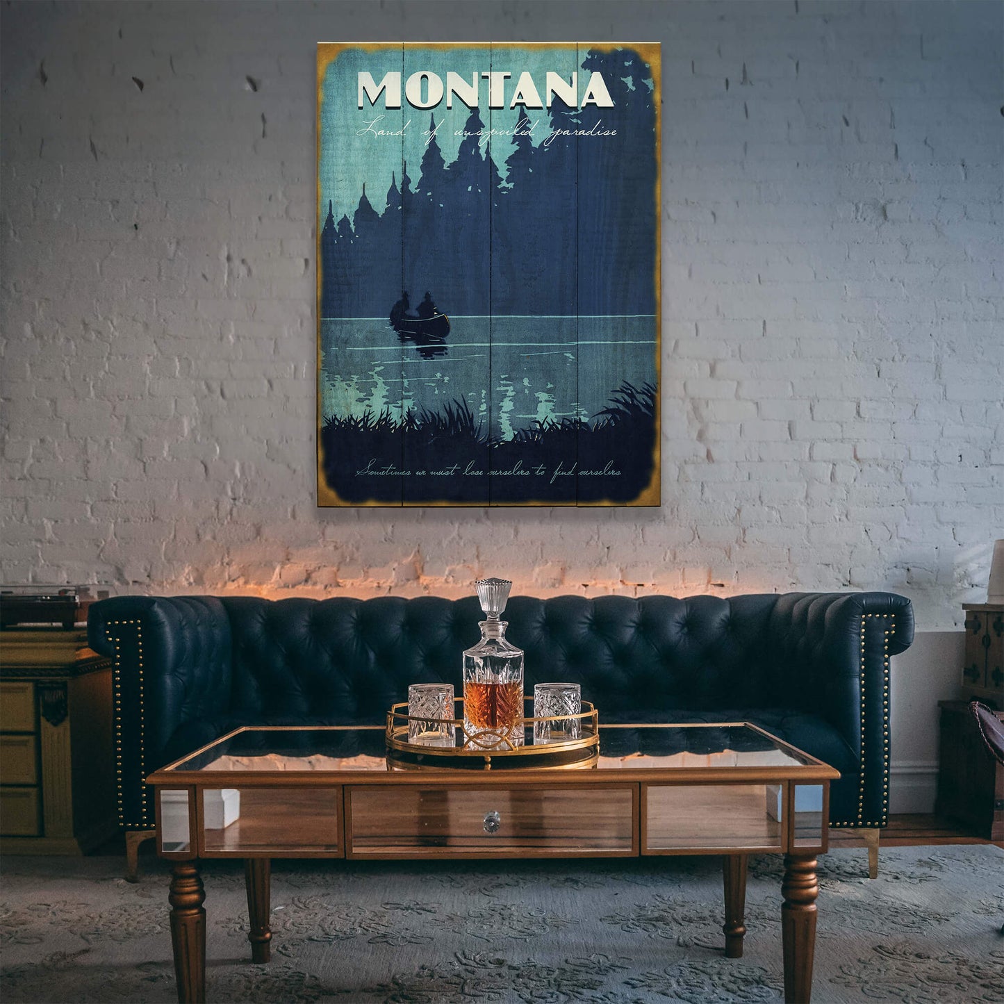 Land of Unspoiled Paradise - Wood & Metal Wall Art