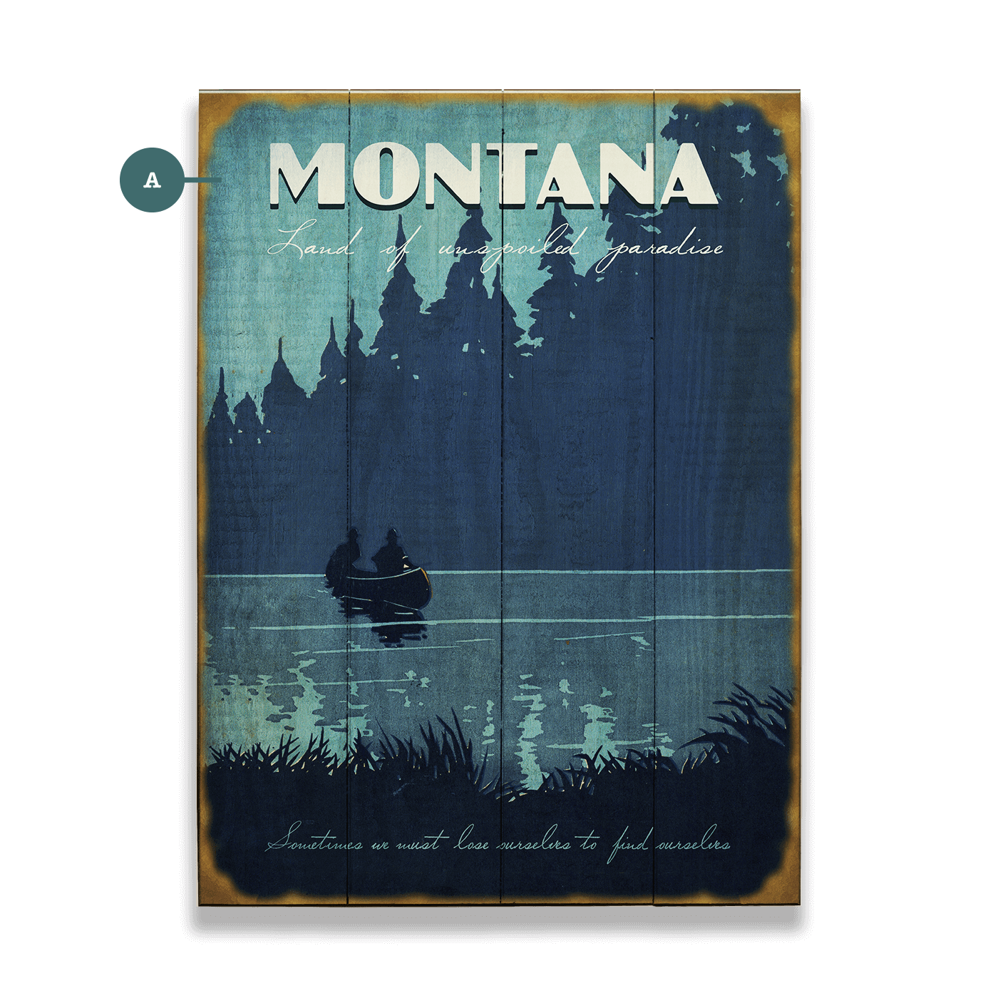Land of Unspoiled Paradise - Wood & Metal Wall Art