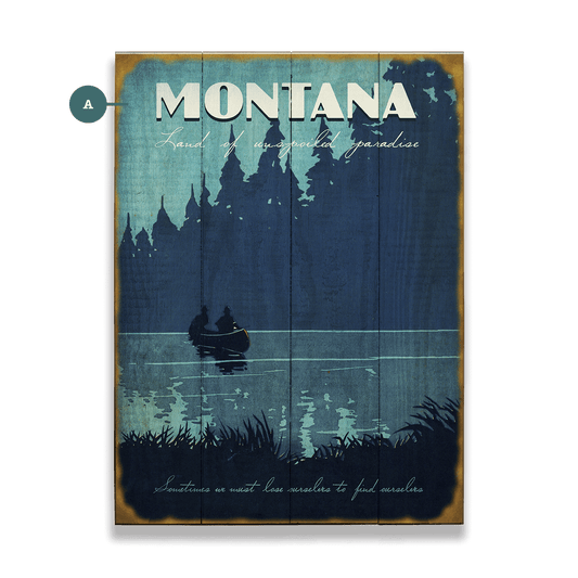 Land of Unspoiled Paradise - Wood & Metal Wall Art