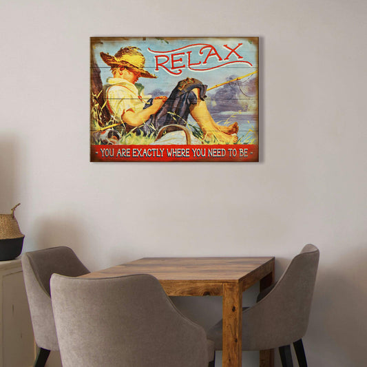 Relax by the Lake: Generic - Wood & Metal Wall Art