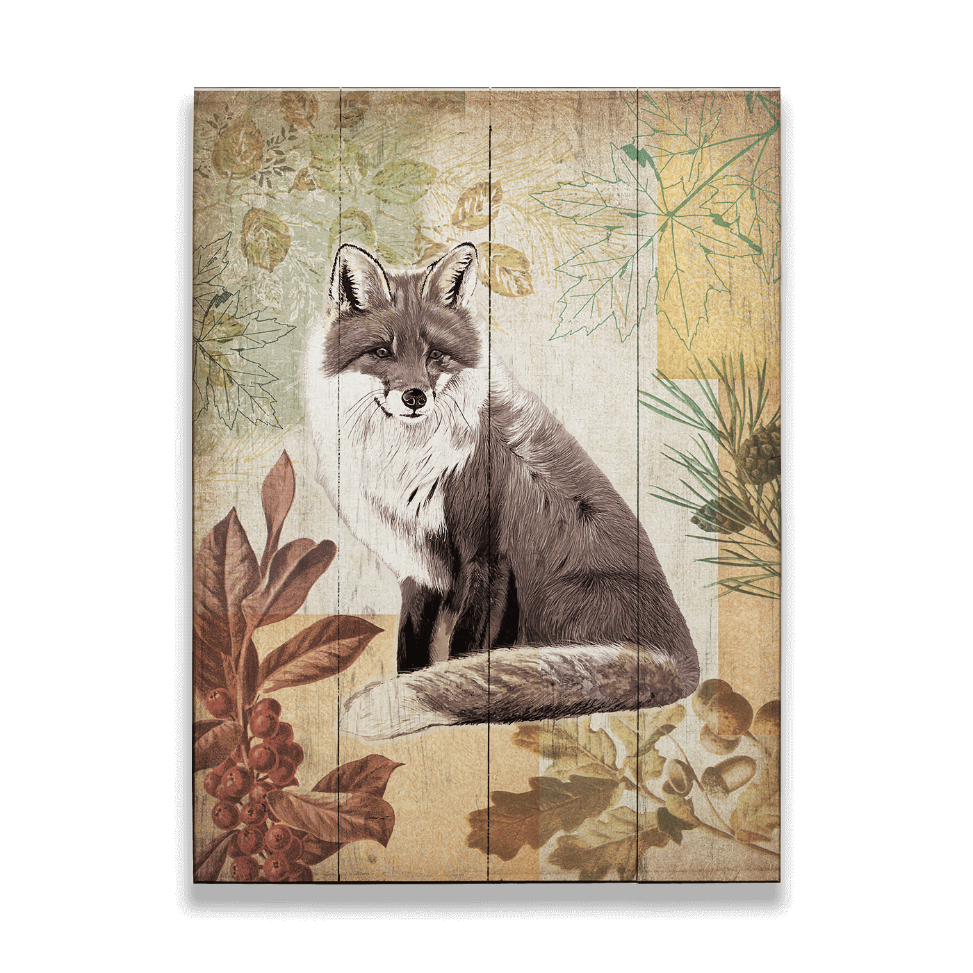 Wildwood Fox - Wood & Metal Wall Art
