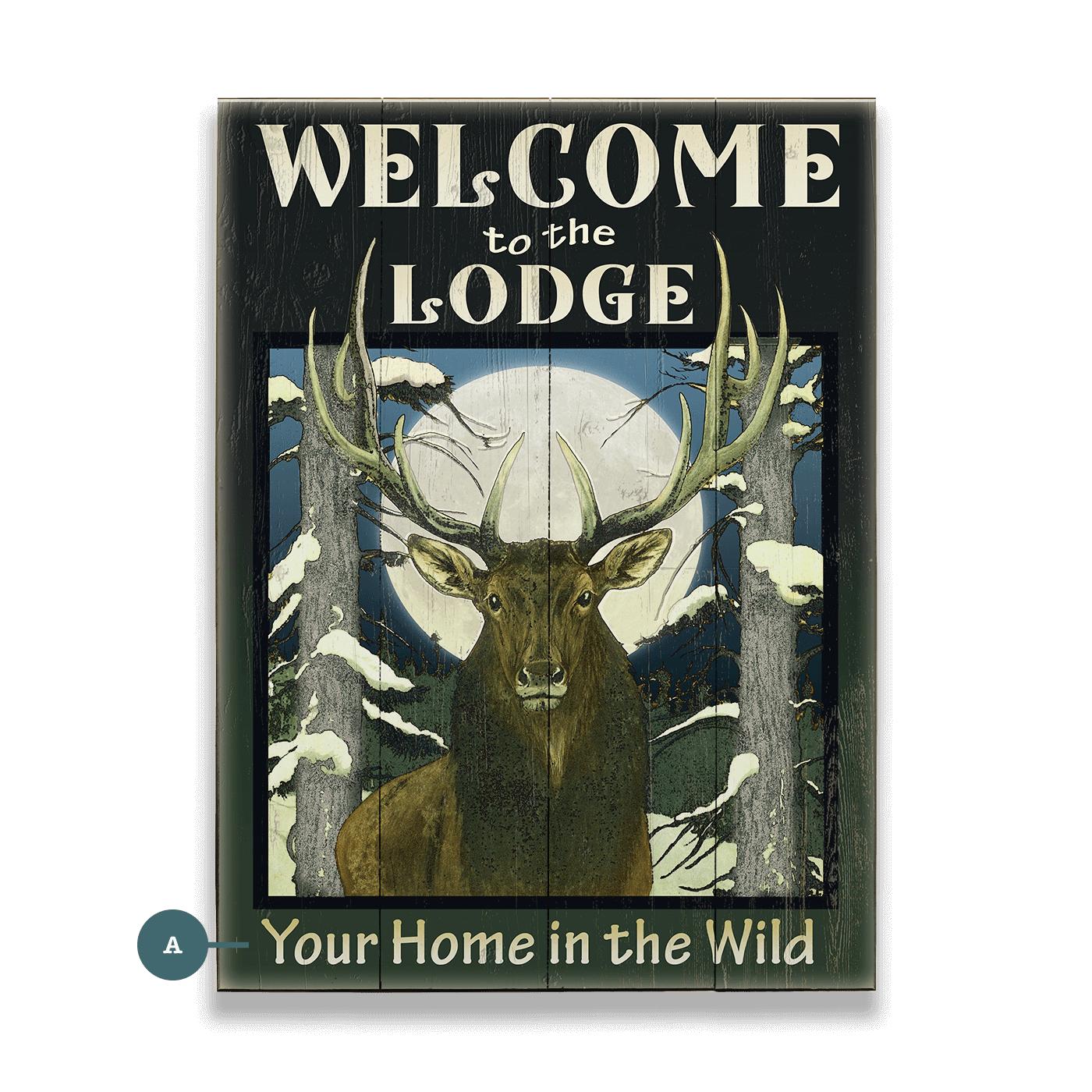 Welcome to the Lodge - Wood & Metal Wall Art