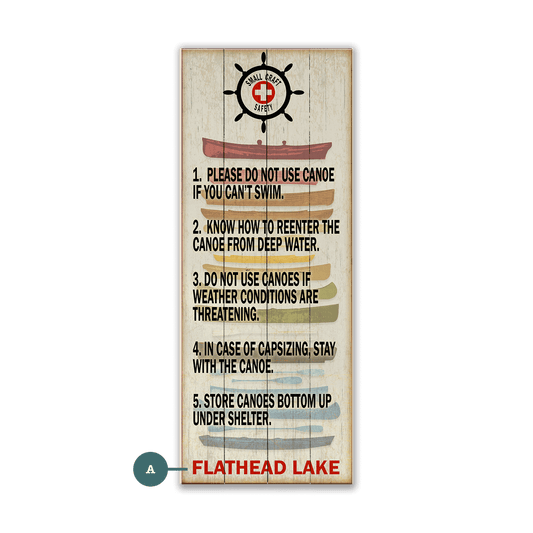 Small Craft Safety - Wood & Metal Wall Art