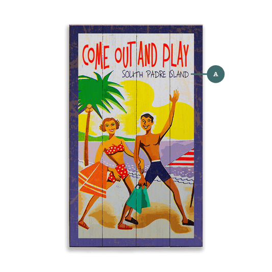 Come Out and Play - Wood & Metal Wall Art
