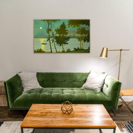 Rest and Be Thankful - Wood & Metal Wall Art