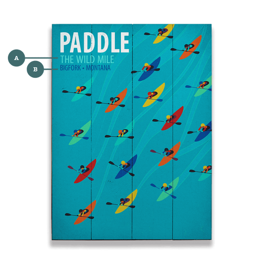 The Wild Mile - Wood & Metal Wall Art