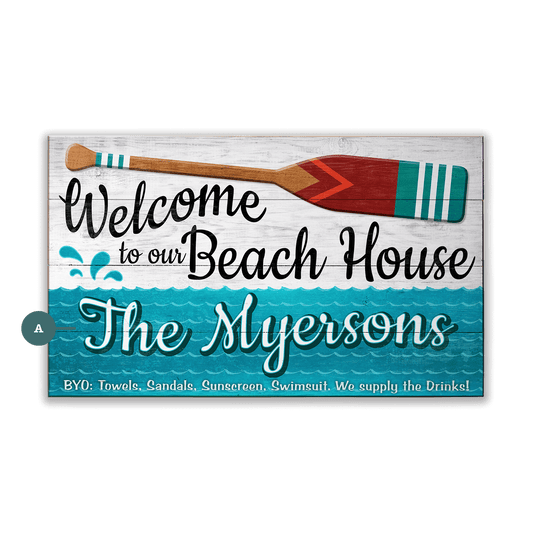 BYO: Towels to the Beach House - Wood & Metal Wall Art