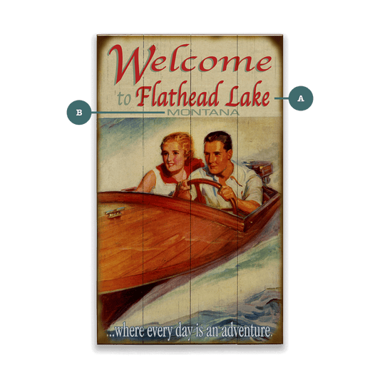 Where Every Day is an Adventure: Version 1 - Wood & Metal Wall Art