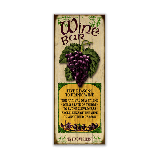 Wine Bar: Generic - Wood & Metal Wall Art