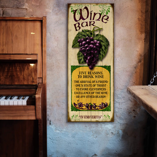 Wine Bar: Generic - Wood & Metal Wall Art