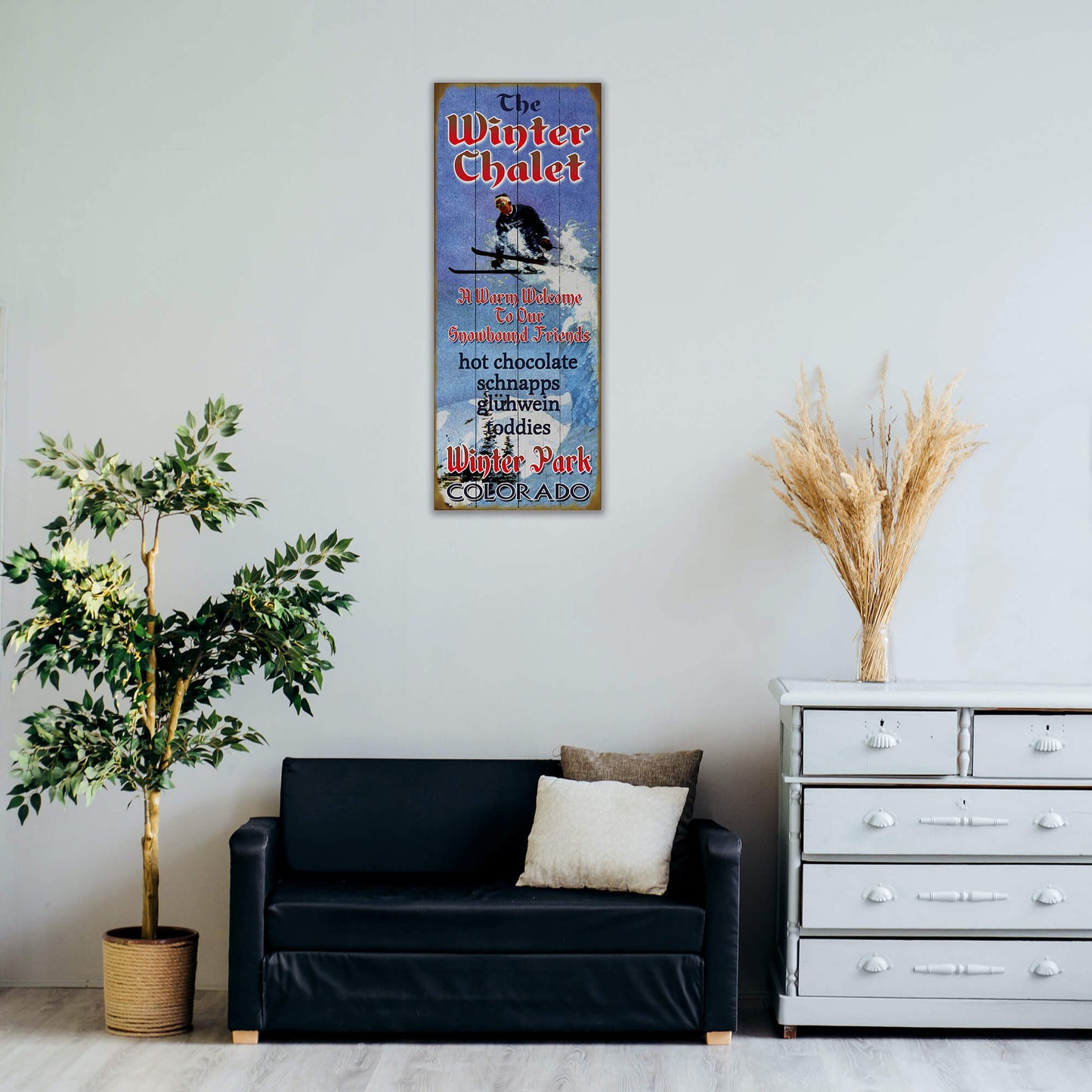 The Winter Chalet - Wood & Metal Wall Art