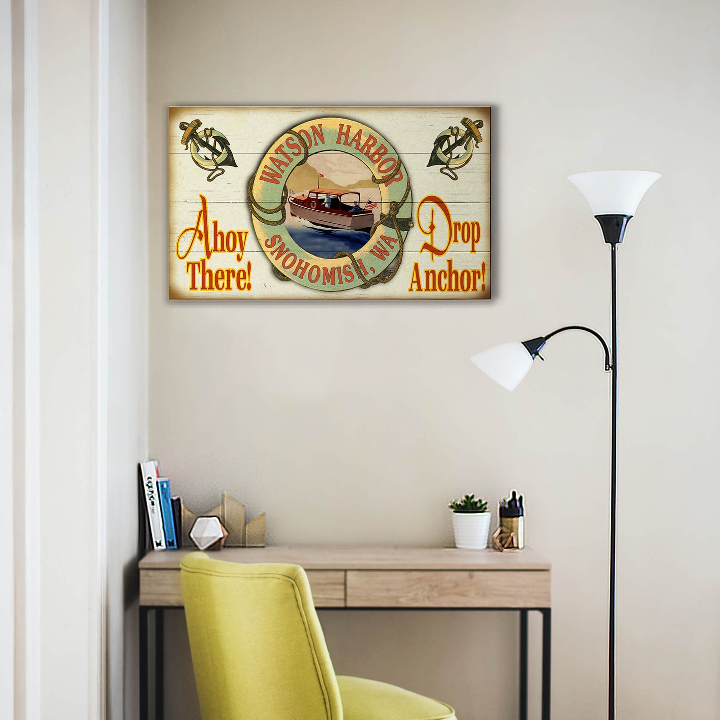 Ahoy There! - Wood & Metal Wall Art