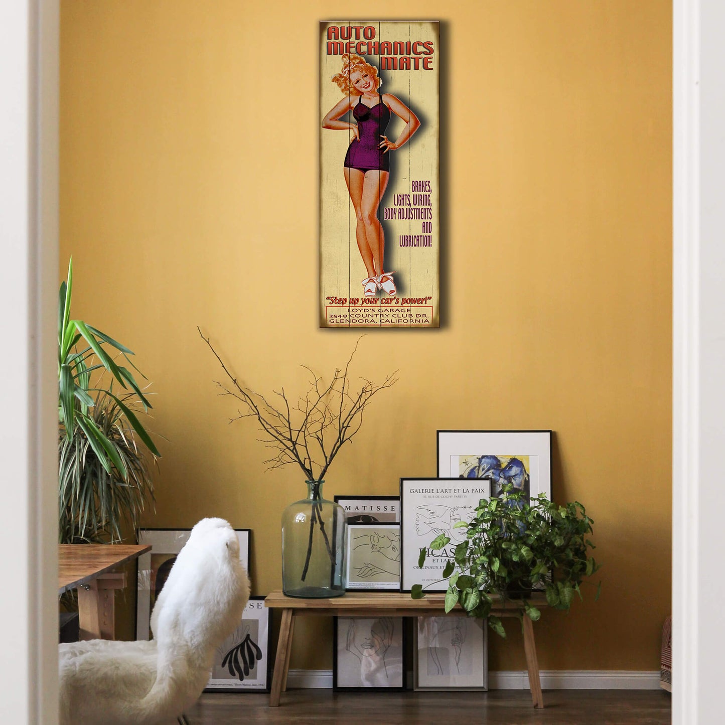 Auto Mechanic's Mate - Wood & Metal Wall Art