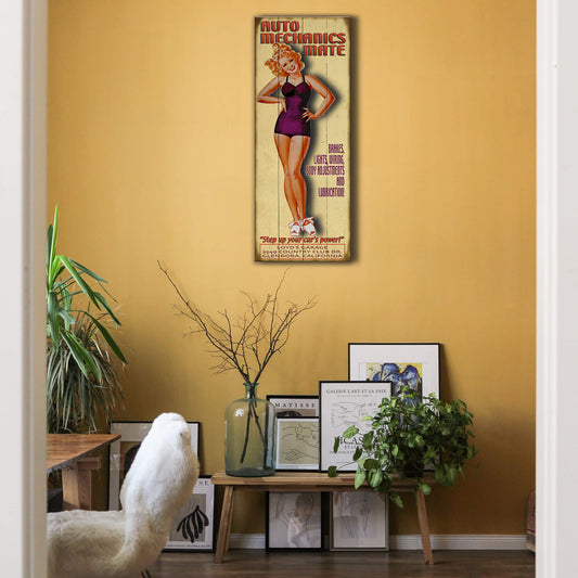 Auto Mechanic's Mate - Wood & Metal Wall Art