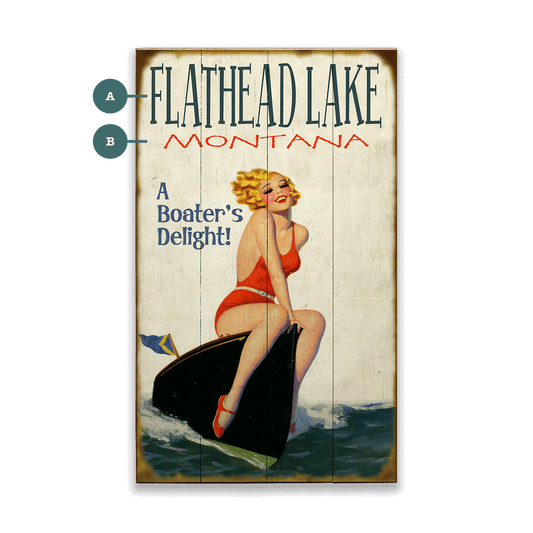A Boater's Delight - Wood & Metal Wall Art