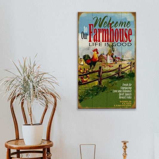 Welcome to our Farmhouse: Generic - Wood & Metal Wall Art