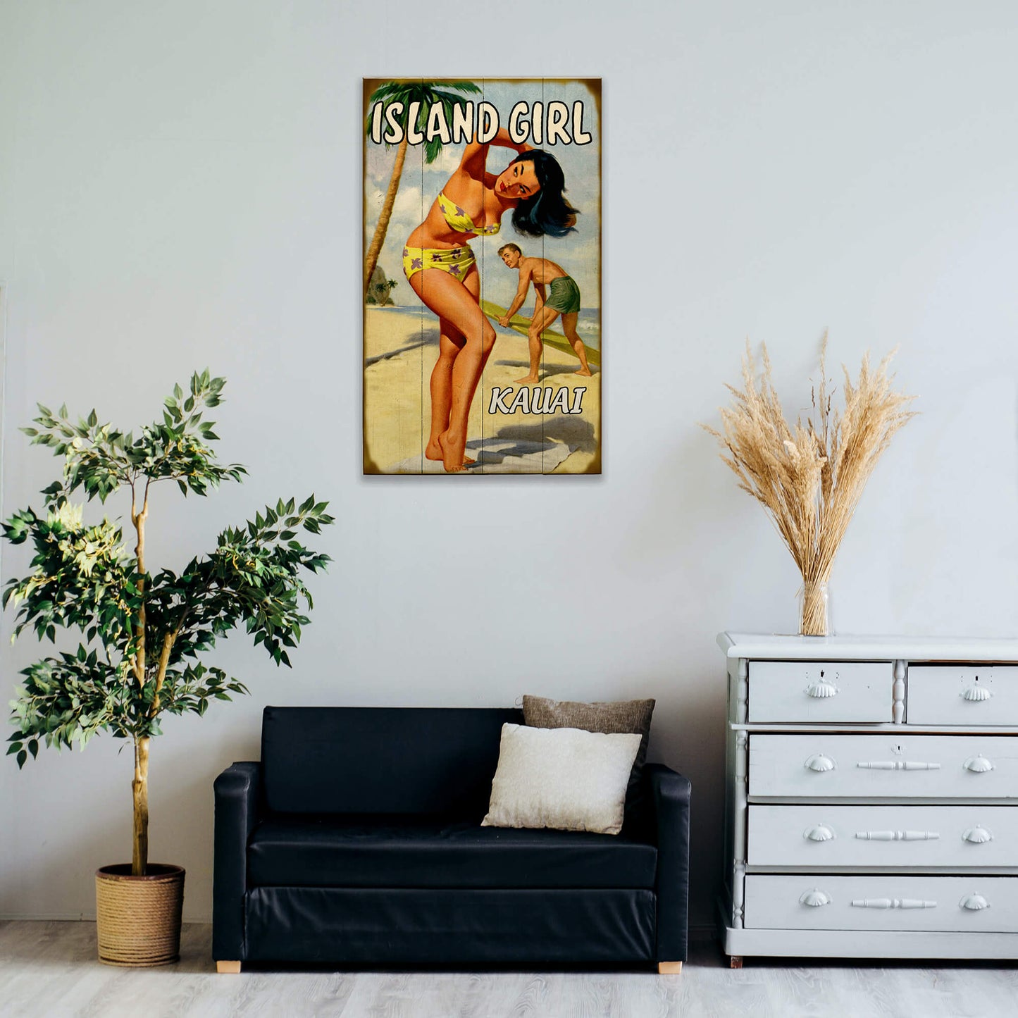 Island Girl - Wood & Metal Wall Art