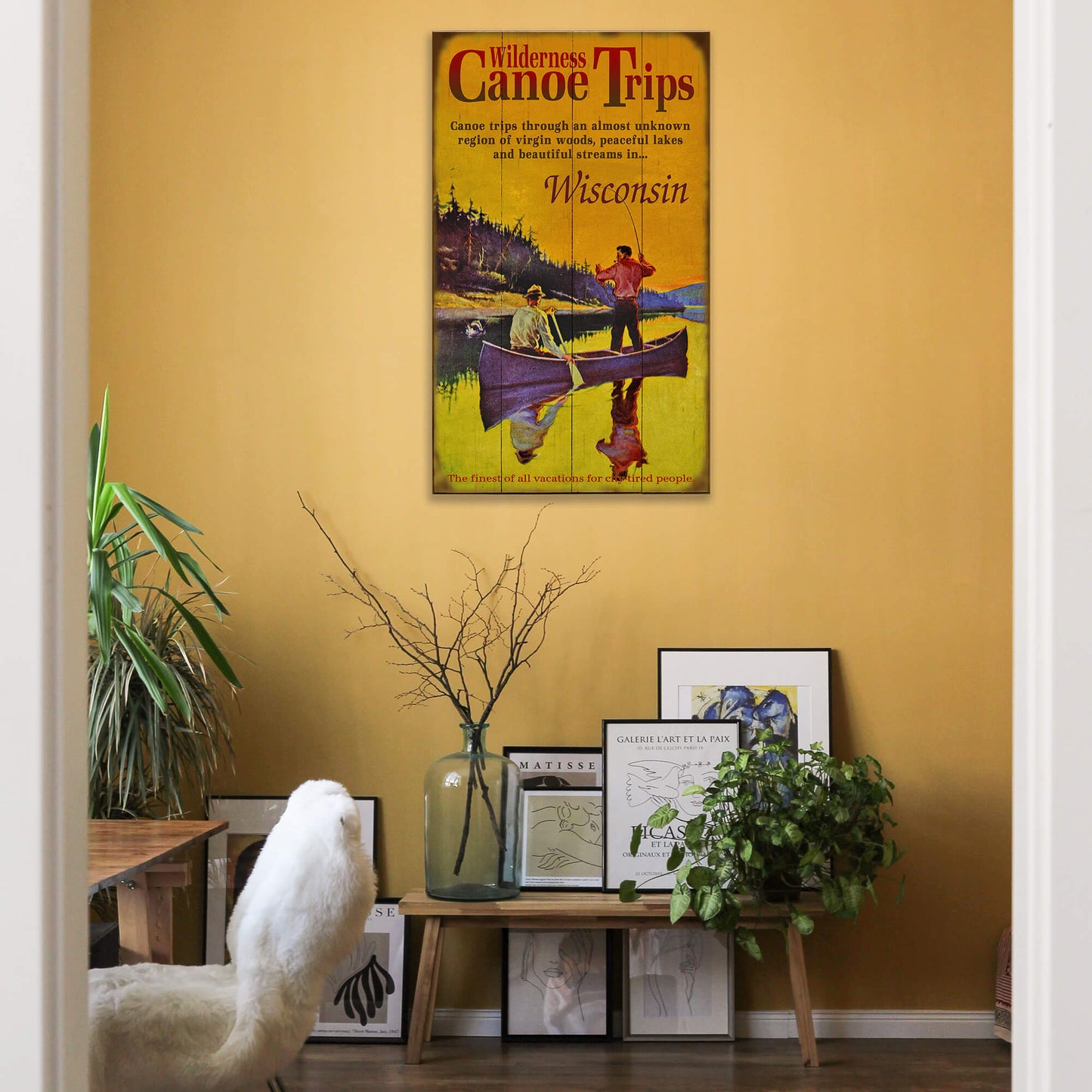 Wilderness Canoe Trips - Wood & Metal Wall Art