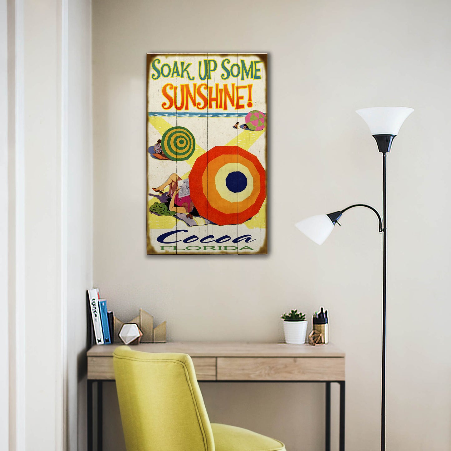 Soak Up Some Sunshine! - Wood & Metal Wall Art