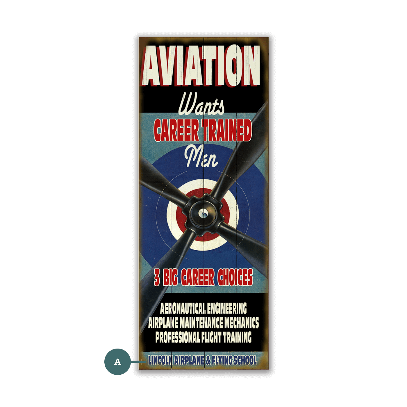 Aviation Career Training - Wood & Metal Wall Art