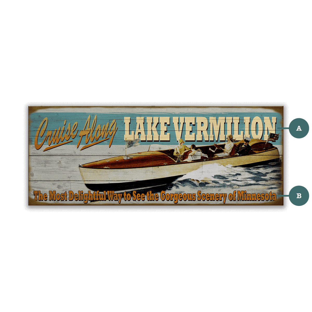 Cruise Along - Wood & Metal Wall Art