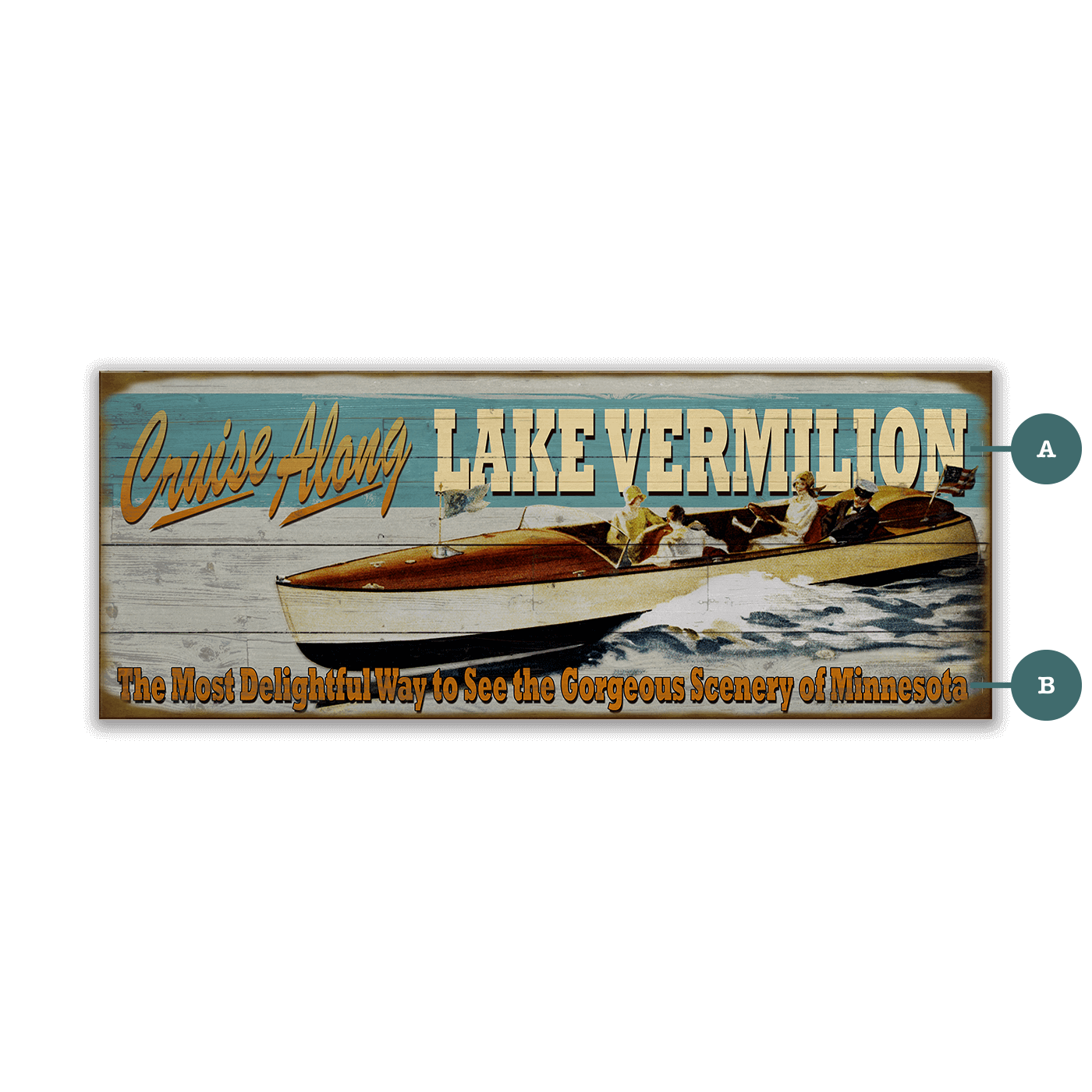 Cruise Along - Wood & Metal Wall Art