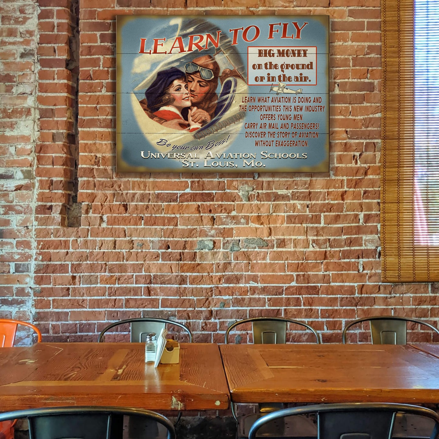 Learn to Fly: Personalized - Wood & Metal Wall Art