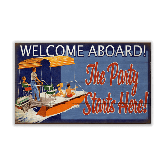 Welcome Aboard: Generic - Wood & Metal Wall Art