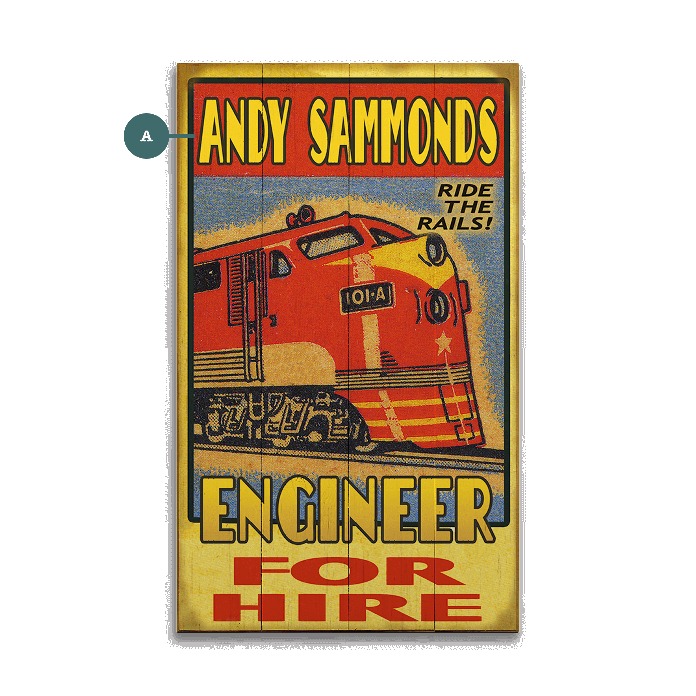 Engineer for Hire - Wood & Metal Wall Art