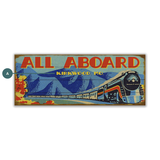 All Aboard! - Wood & Metal Wall Art