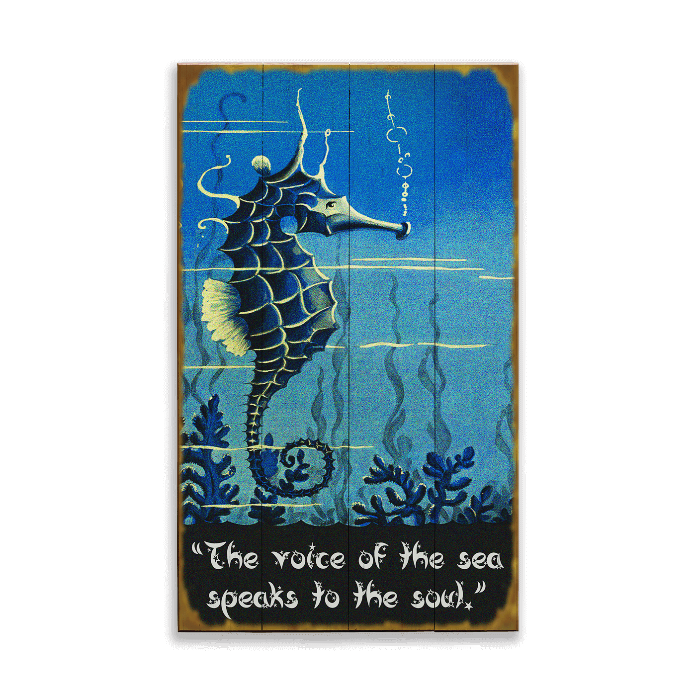 Seahorse Voice of the Sea: Generic - Wood & Metal Wall Art