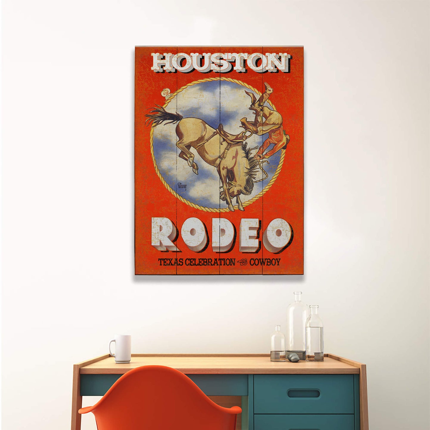Rodeo: Celebration of the Cowboy - Wood & Metal Wall Art